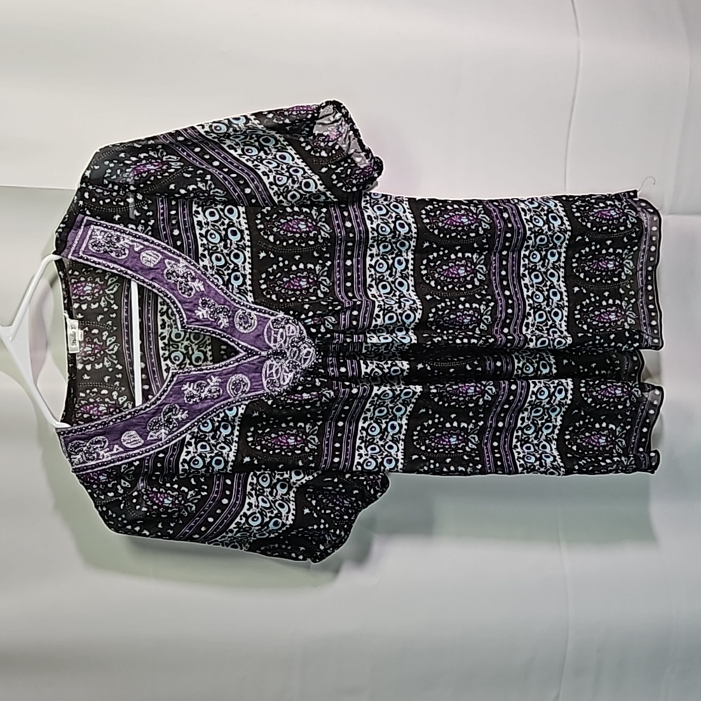 Studio Y Semi-Sheer Top Sz S